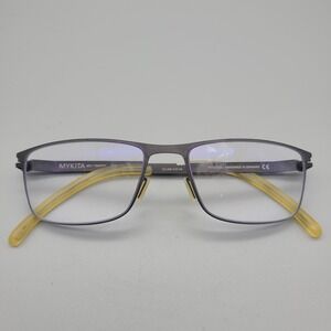 Mykita No. 1 Garth Eyeglasses Matte Grey Rectangular Frames Col 006 51-17-140